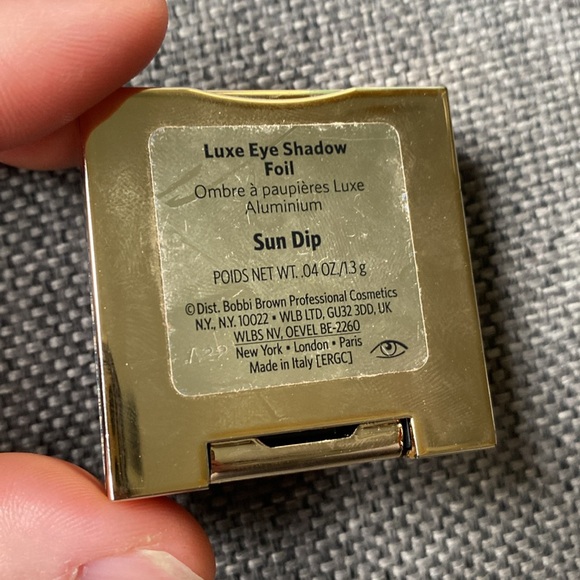 Bobbi Brown Luxe Eye Shadow Foil Sun Dip Wet Dry Eyeshadow Pigment Gold Shimmer - Picture 6 of 7